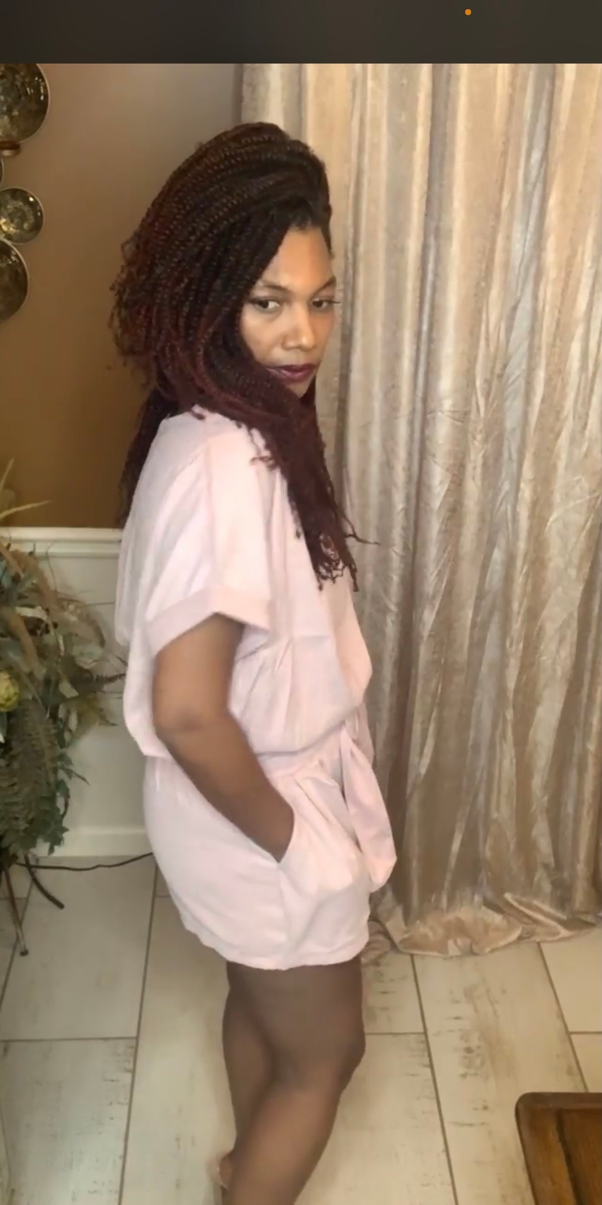 Mauve Oversized- Short Set