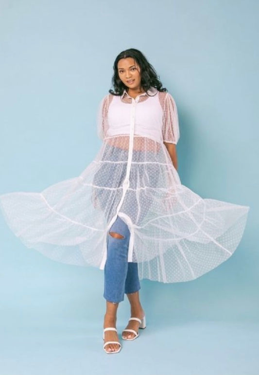 Plus Sheer Top/dress