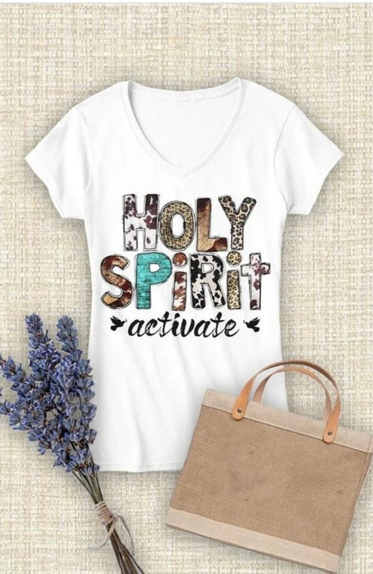 Holy Spirit Activate Animal Print T