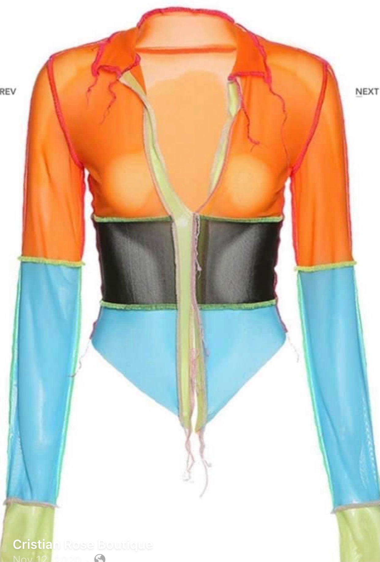 Color block Top