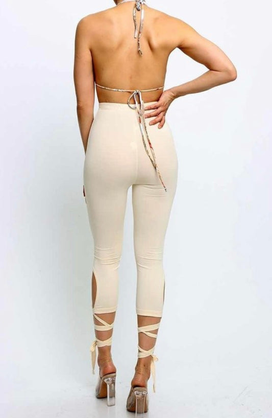 Cream Litty Leggings