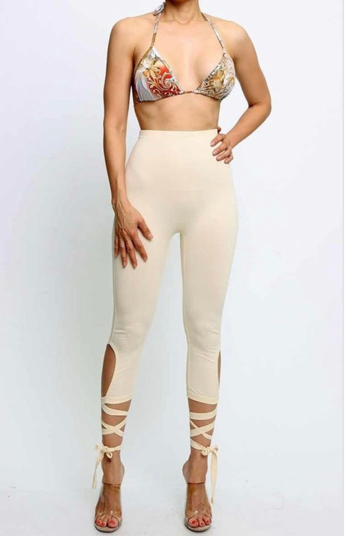 Cream Litty Leggings